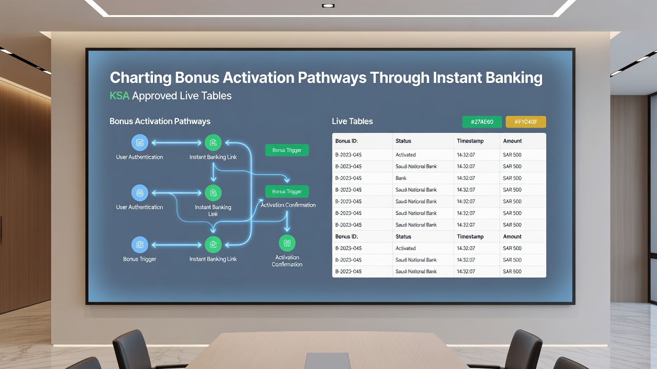 Diagram van activeringspaden door instant banking in KSA live tafels