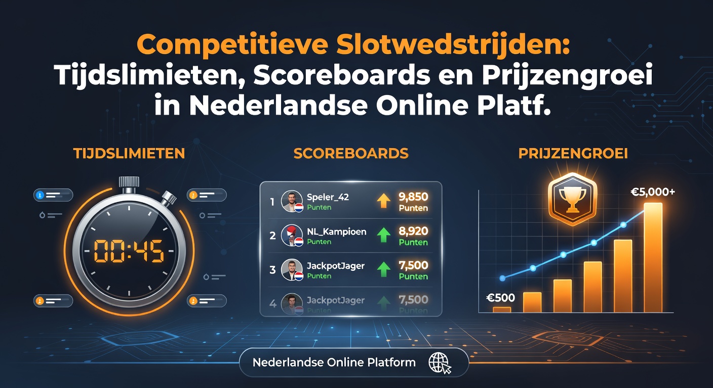 Close-up van een live scoreboard tijdens een slottoernooi, met top-10 spelers en lopende prijzen in een Nederlands platform