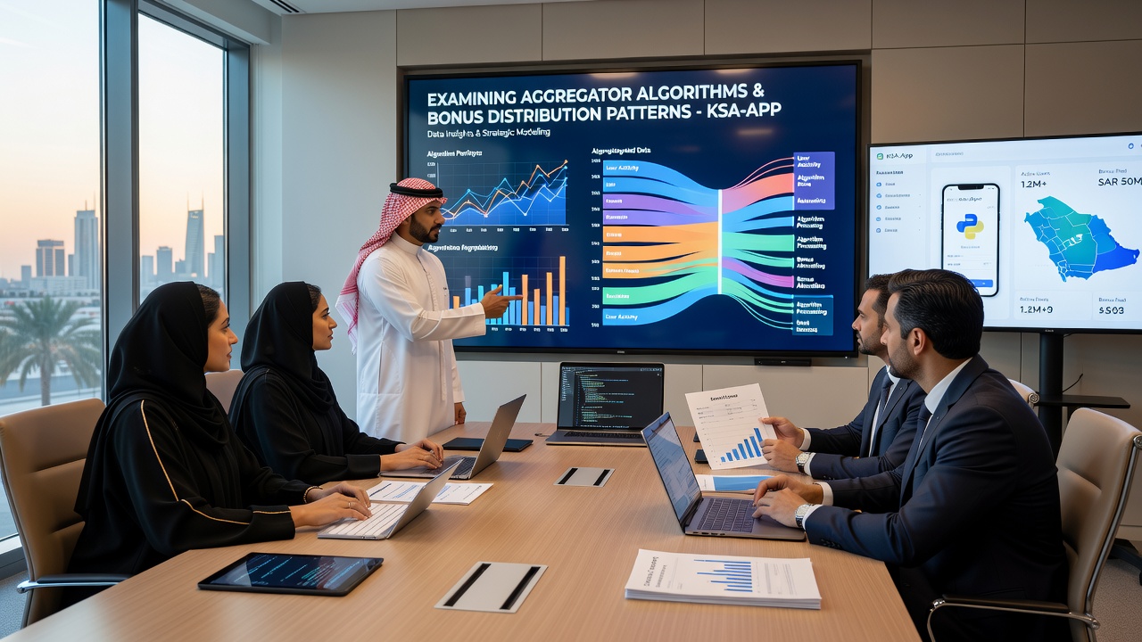 Grafiek van bonusverdelingspatronen beïnvloed door aggregatorsalgoritmes op KSA-platforms