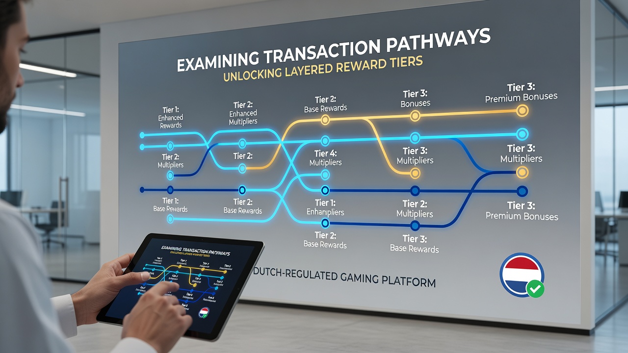 Diagram van beloningsniveaus en transactievoorwaarden in KSA-casino's