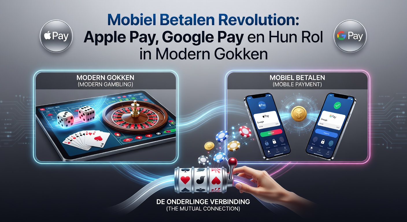 Vergelijkingsscherm van Apple Pay en Google Pay transacties in een online casino app, met grafieken over snelheid en veiligheid
