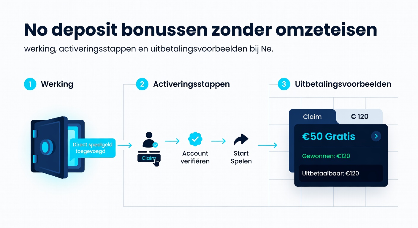 Voorbeeldscherm van succesvolle uitbetaling na no deposit bonus zonder wagering bij een Nederlands casino