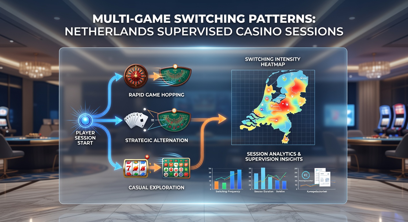 Grafiek die multi-game switching patronen toont bij spelers in Nederlandse casino's