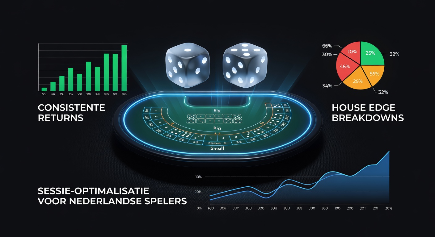 Live Sic Bo tafel met kleine en grote inzetten in actie bij een KSA-casino
